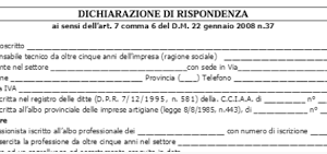 Attestazione di rispondenza (canone agevolato L.431/98)